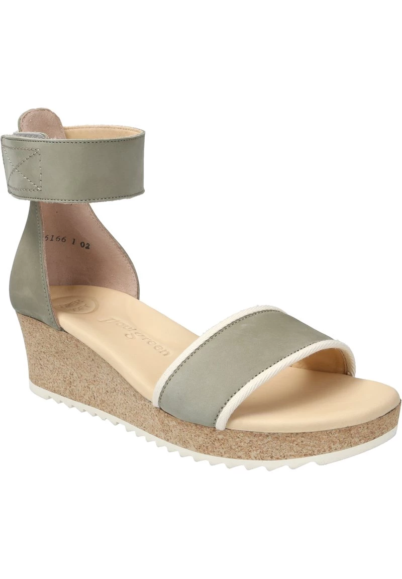 Paul Green Donna Sandali Con Zeppa - Grün 3 Paul Green Donna Sandali Con Zeppa - Grün