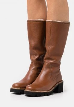 Paul Green Donna Stivali Con Plateau - Cognac