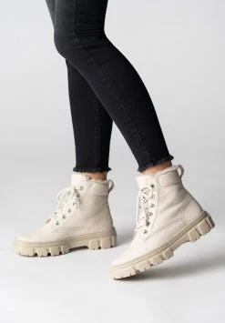 Paul Green Donna Stivaletti Stringati - Beige