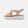 Paul Green Donna Sandali Con Plateau - Beige