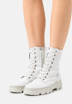 Paul Green Donna Stivaletti Stringati - Royal Offwhite