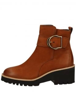 Paul Green Donna STIEFELETTE - Tronchetti - Cognac-braun 007