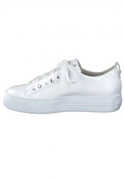 Paul Green Donna Sneakers Basse - Knautschlack White