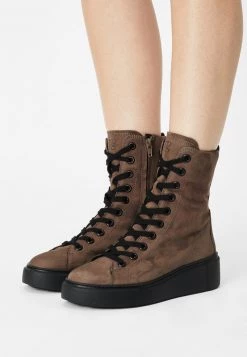 Paul Green Donna Stivaletti Con Plateau - Brown