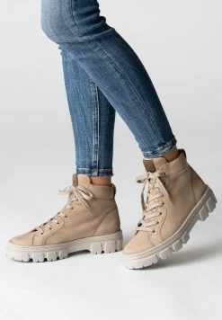 Paul Green Donna Stivaletti Con Plateau - Beige