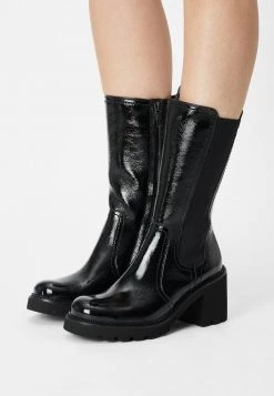 Paul Green Donna Stivali Alti - Schwarz