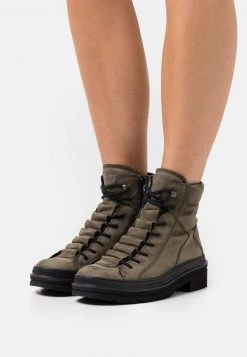 Paul Green Donna Stivaletti Stringati - Oliv