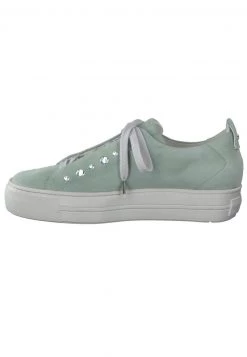 Paul Green Donna Sneakers Basse - Samtziege Mint