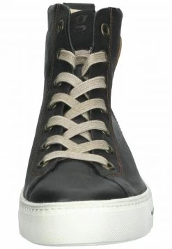 Paul Green Donna Sneakers Alte - Black/cuoio -Negozio online Paul Green Italia cb98ac8782a849cdaf08d0225312e4ef
