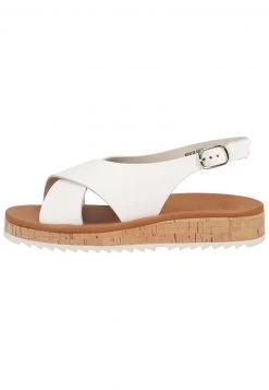 Paul Green Donna Sandali Con Plateau - Weiß