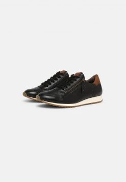 Paul Green Donna Sneakers Basse - Black/cognac -Negozio online Paul Green Italia e9a01c4f089a4d598f067c5aba8caf9c