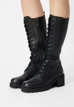 Paul Green Donna Stivali Con I Lacci - Black