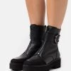 Paul Green Donna Stivaletti Con Plateau - Black